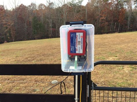 waterproof box for electric fence|fence charger weatherproofing.